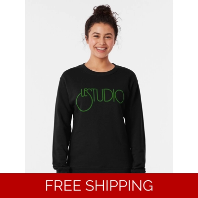 Le Studio Pullover Sweatshirt Forest Green Logo
